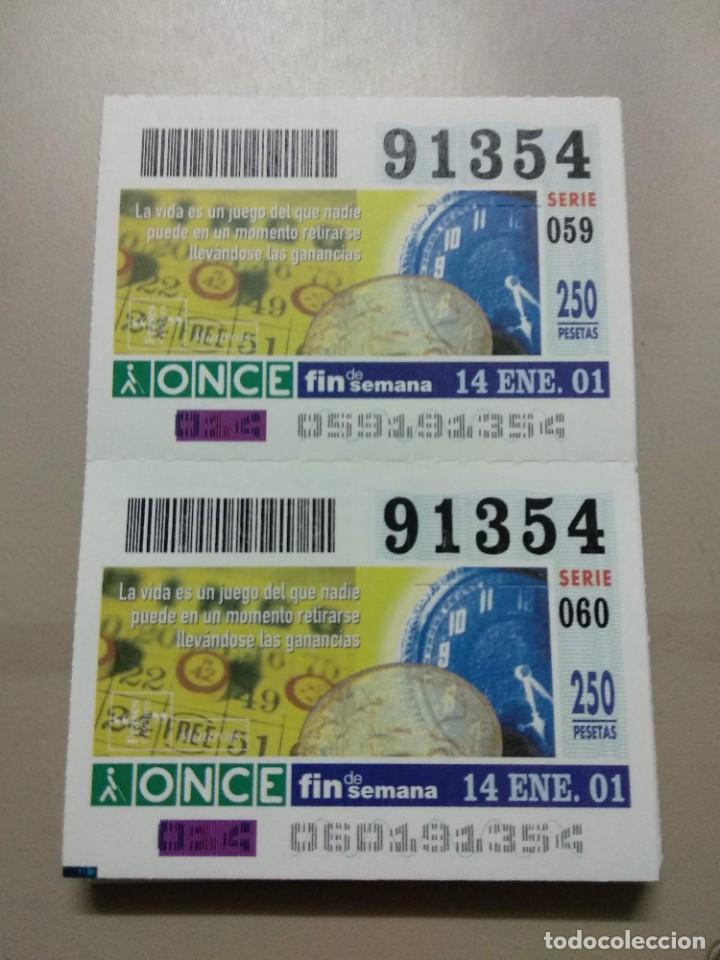 Cupones ONCE: CUPONES ONCE - FRASES CELEBRES, 14/01/2001