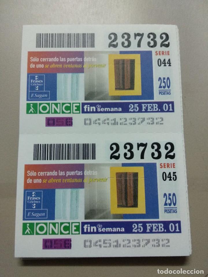 ONCE Coupons: CUPONES ONCE - FRASES CELEBRES, 25/02/2001