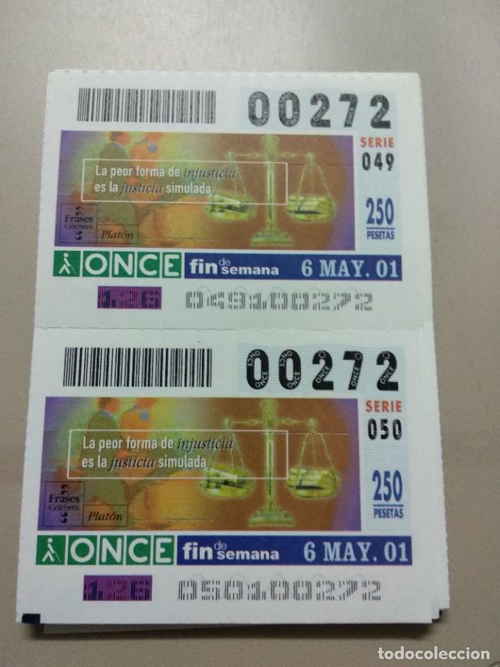 ONCE Coupons: CUPONES ONCE - FRASES CELEBRES, 06/05/2001