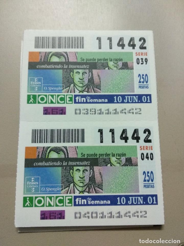 ONCE Coupons: CUPONES ONCE - FRASES CELEBRES, 10/06/2001