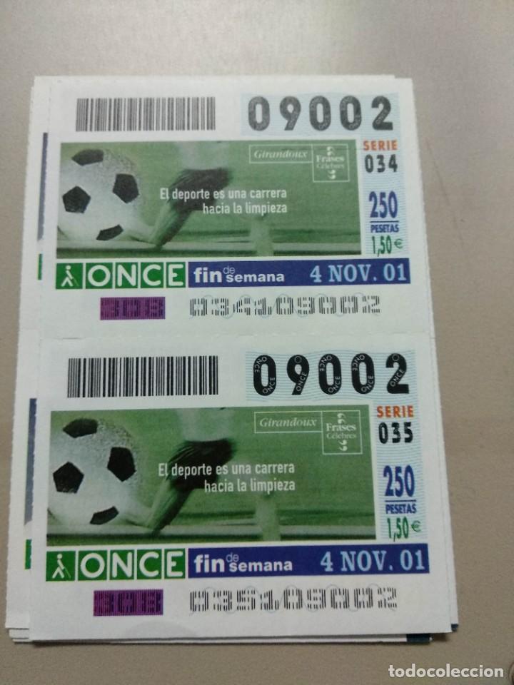 ONCE Coupons: CUPONES ONCE - FRASES CELEBRES, 04/11/2001