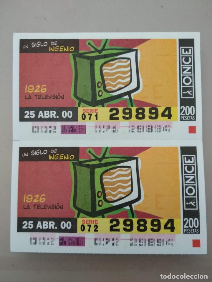 ONCE Coupons: CUPONES ONCE- UN SIGLO DE INGENIOS, 25/04/2000