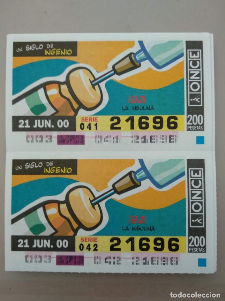 ONCE Coupons: CUPONES ONCE- UN SIGLO DE INGENIOS, 21/06/2000