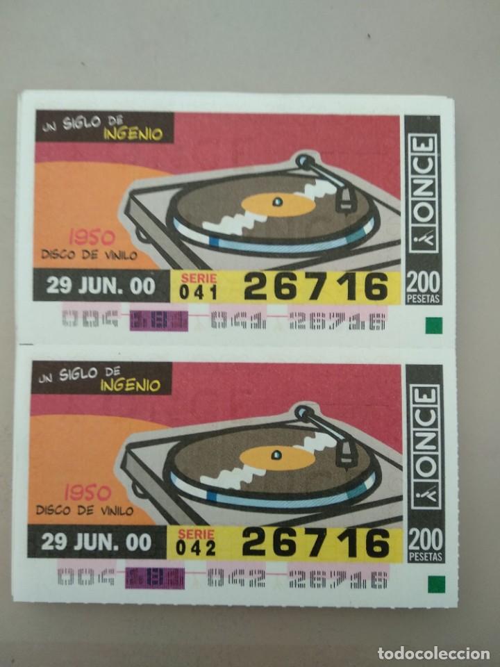 ONCE Coupons: CUPONES ONCE- UN SIGLO DE INGENIOS, 29/06/2000