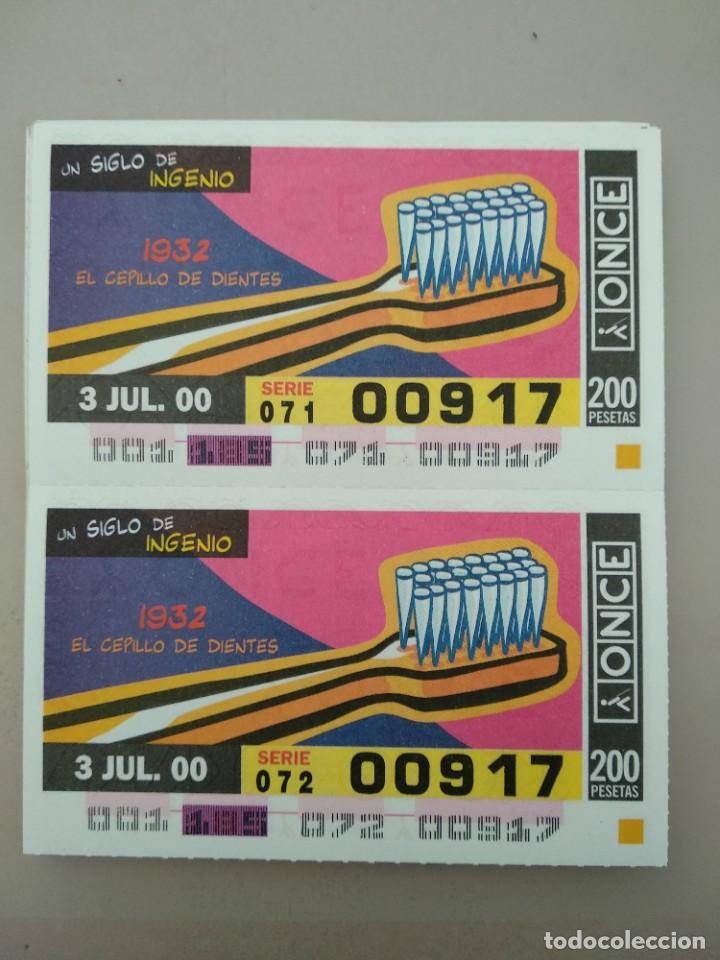 ONCE Coupons: CUPONES ONCE- UN SIGLO DE INGENIOS, 03/07/2000