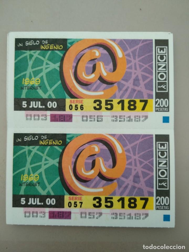 ONCE Coupons: CUPONES ONCE- UN SIGLO DE INGENIOS, 05/07/2000