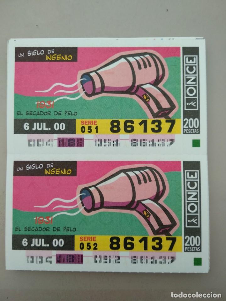 ONCE Coupons: CUPONES ONCE- UN SIGLO DE INGENIOS, 06/07/2000