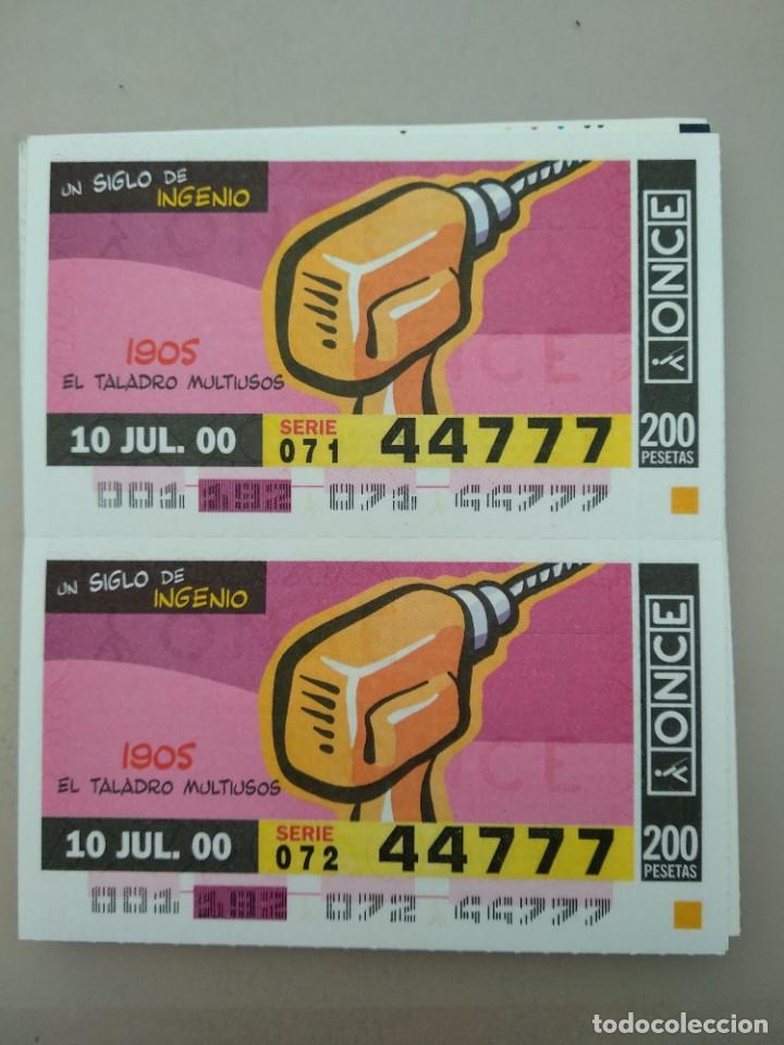 ONCE Coupons: CUPONES ONCE- UN SIGLO DE INGENIOS, 10/07/2000