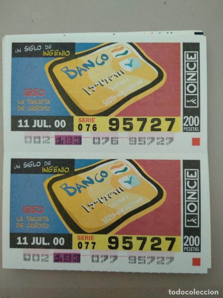 ONCE Coupons: CUPONES ONCE- UN SIGLO DE INGENIOS, 11/07/2000