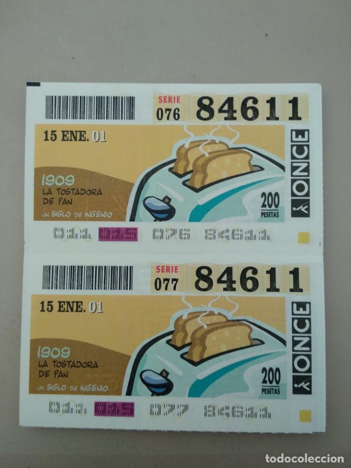 ONCE Coupons: CUPONES ONCE- UN SIGLO DE INGENIOS, 15/01/2001