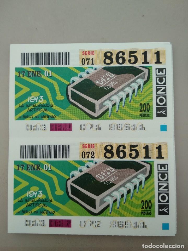 ONCE Coupons: CUPONES ONCE- UN SIGLO DE INGENIOS, 17/01/2001