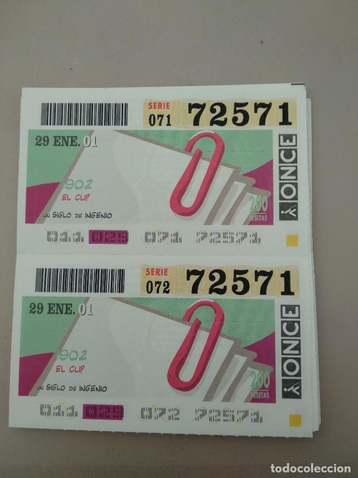 ONCE Coupons: CUPONES ONCE- UN SIGLO DE INGENIOS, 29/01/2001