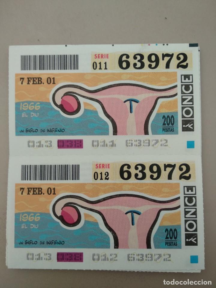 ONCE Coupons: CUPONES ONCE- UN SIGLO DE INGENIOS, 07/02/2001