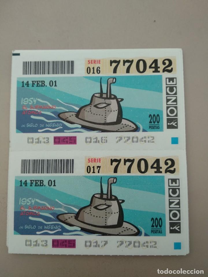 ONCE Coupons: CUPONES ONCE- UN SIGLO DE INGENIOS, 14/02/2001