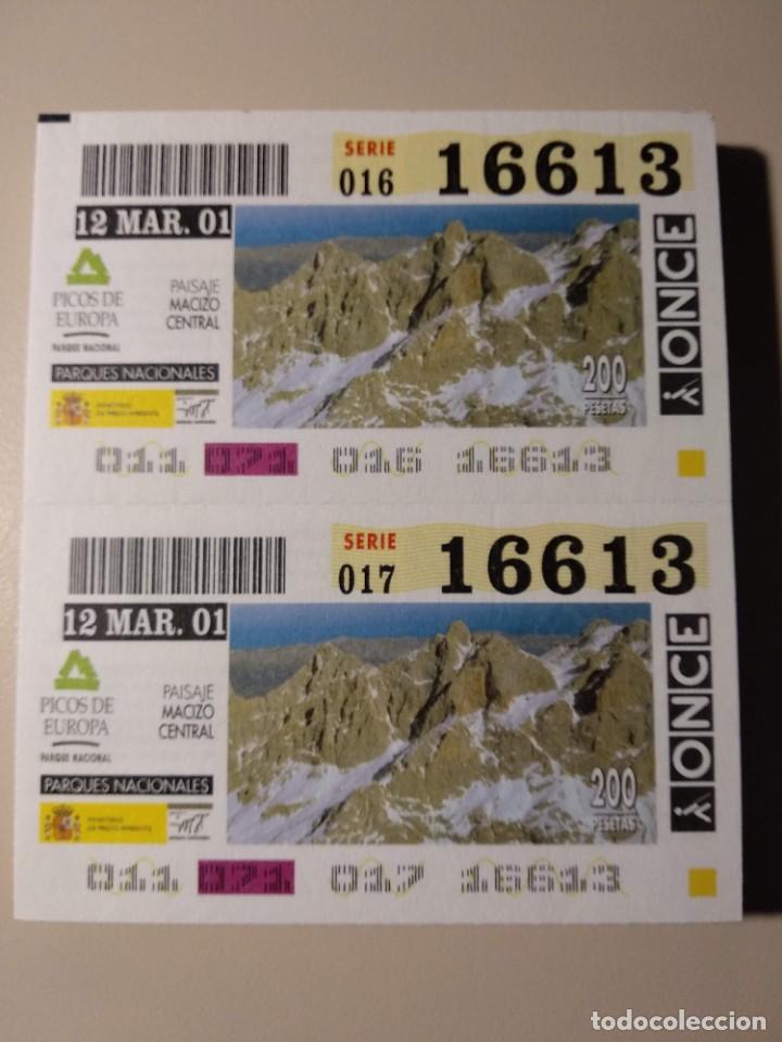 ONCE Coupons: CUPONES ONCE - PARQUES NACIONALES - PICOS DE EUROPA, 12/03/2001