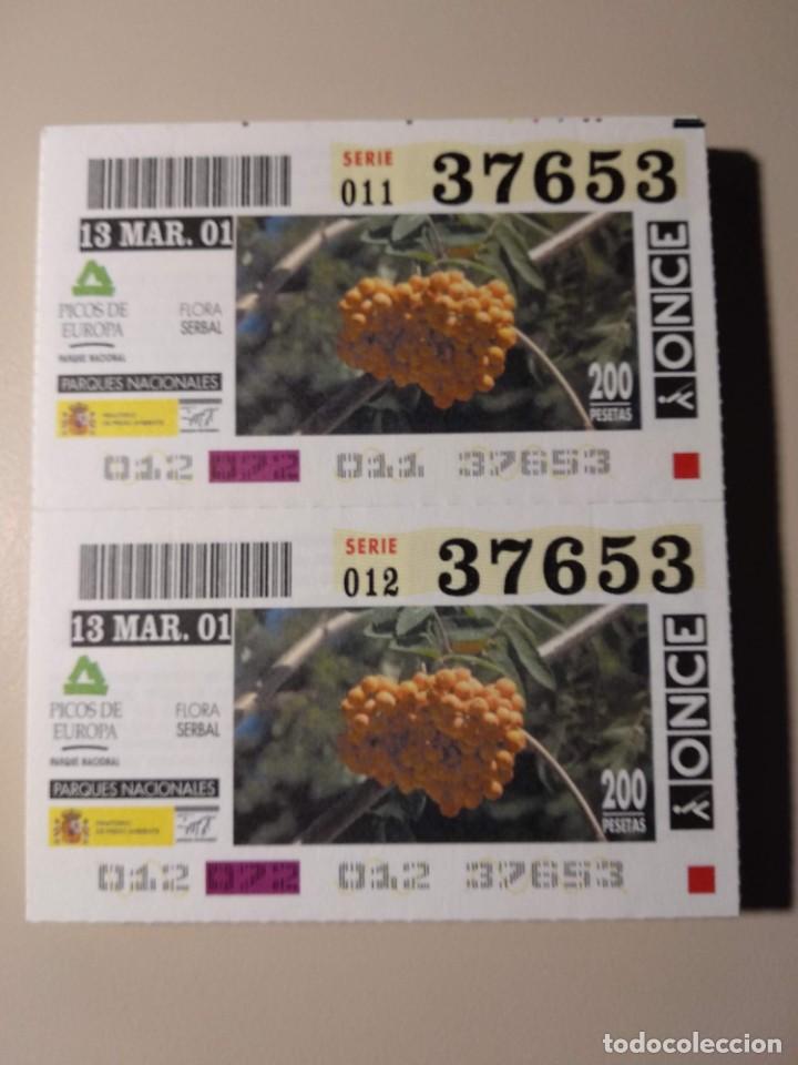 ONCE Coupons: CUPONES ONCE - PARQUES NACIONALES - PICOS DE EUROPA, 13/03/2001