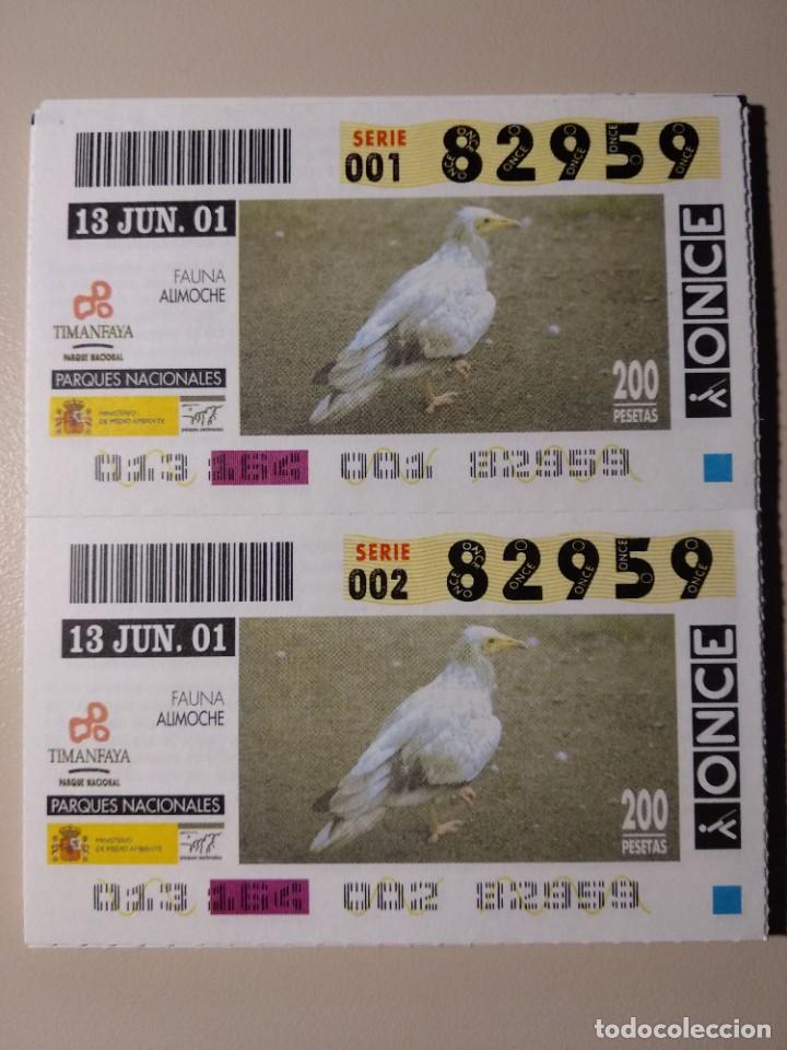 ONCE Coupons: CUPONES ONCE - PARQUES NACIONALES - TIMANFAYA, 13/06/2001