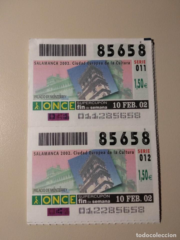 ONCE Coupons: CUPONES ONCE - SALAMANCA 2002 - PALACIO DE MONTERREY , 10/02/2002