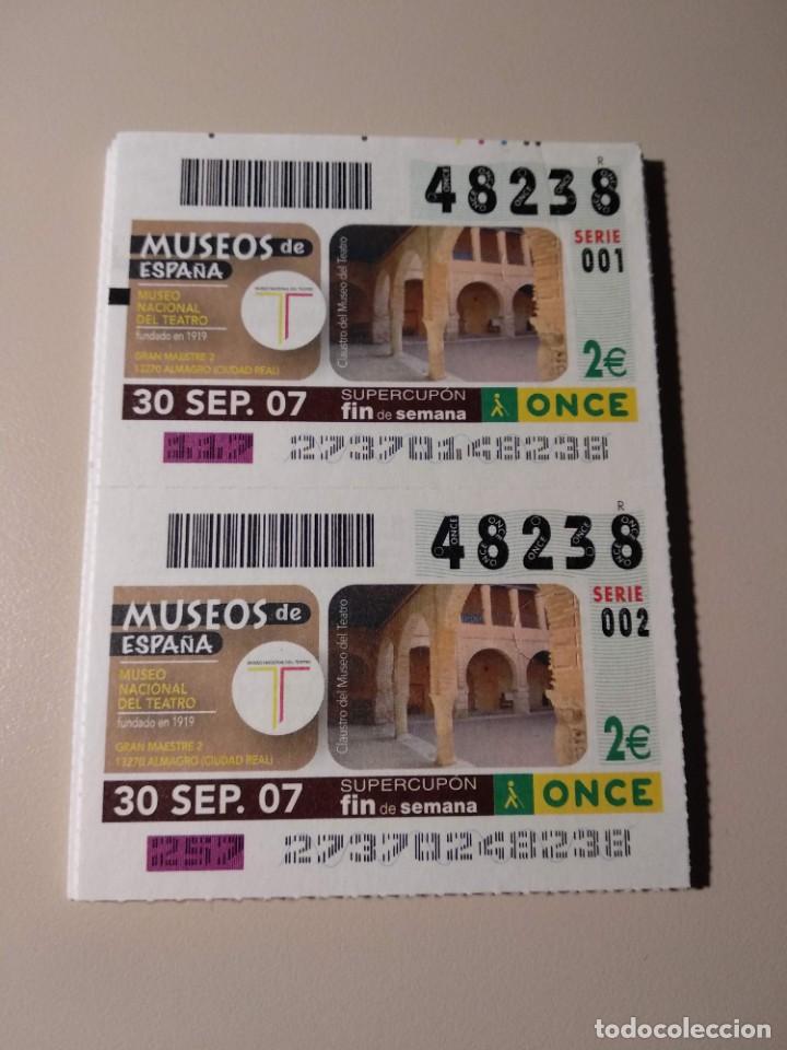 ONCE Coupons: CUPONES ONCE - MUSEOS DE ESPA&Ntilde;A- NACIONAL DE TEATRO DE ALMAGRO, 30/09/2007