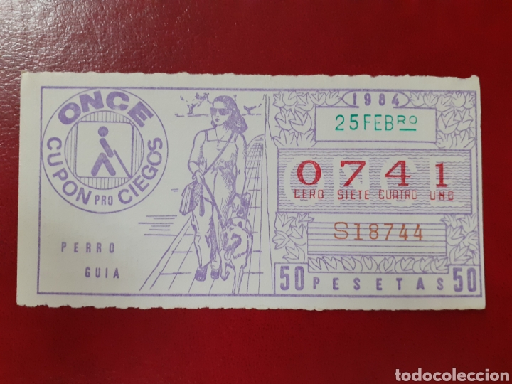 Cupones ONCE: 0741 cupon once 25 febrero 1984