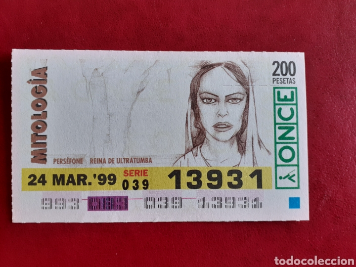 Cupones ONCE: Capicua once 13931 de 24 marzo 1999 mitolog&iacute;a