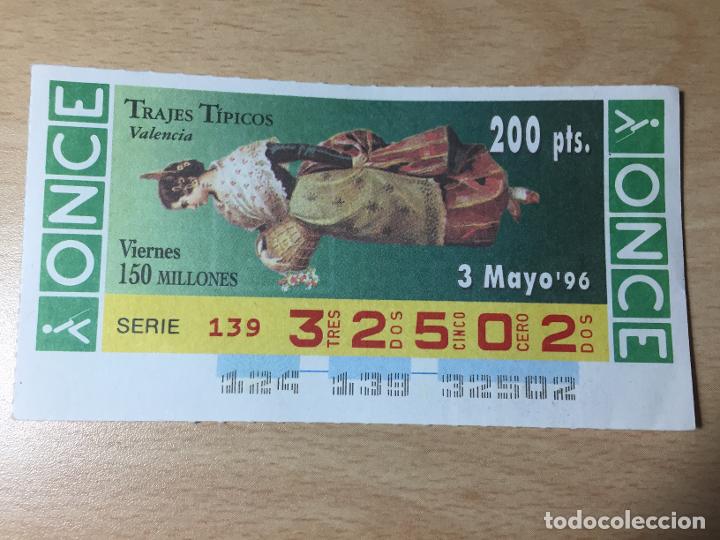Cupones ONCE: ONCE - 03-05-1996 - 32502 - TRAJES TIPICOS - Foto 1