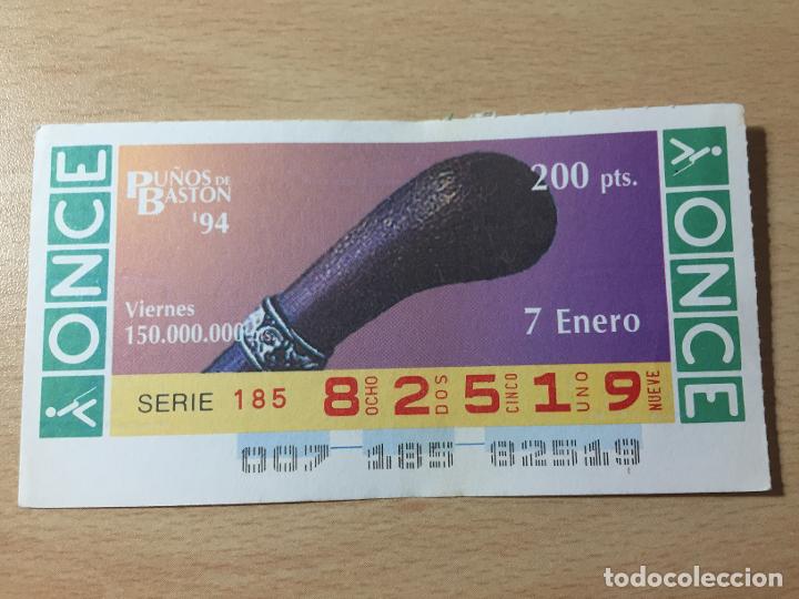 Cupones ONCE: ONCE - 07-01-1994 - 82519 - PU&Ntilde;OS DE BASTON - Foto 1