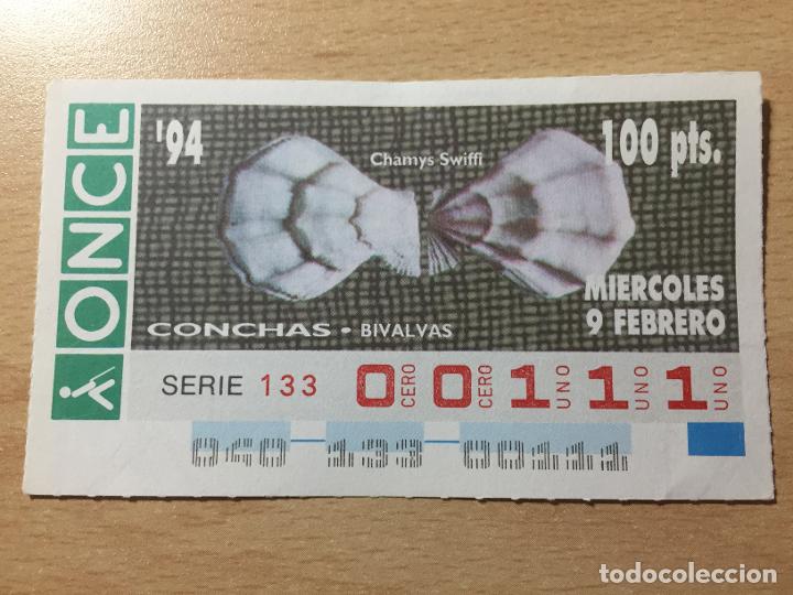 Cupones ONCE: ONCE - 09-02-1994 - 00111 - CONCHAS - Foto 1