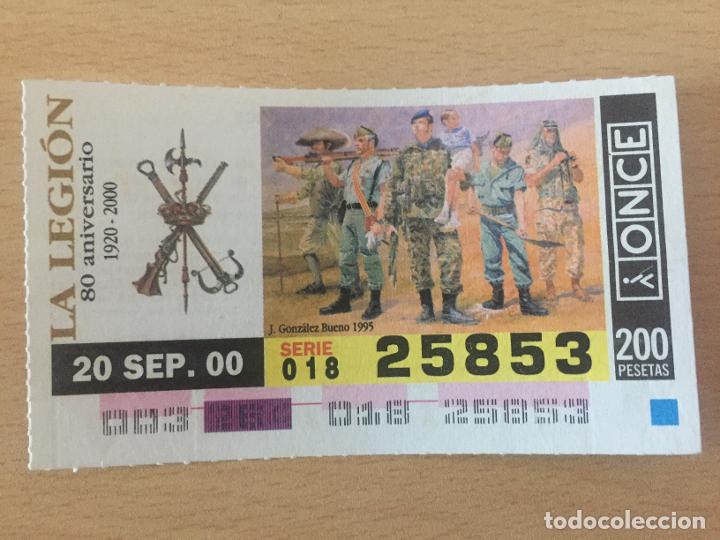 Cupones ONCE: ONCE - 20-09-2000 - 25853 - LA LEGION, 80 ANIVERSARIO