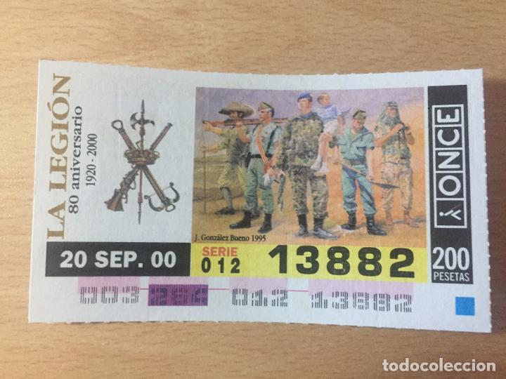 Cupones ONCE: ONCE - 20-09-2000 - 13882 - LA LEGION, 80 ANIVERSARIO