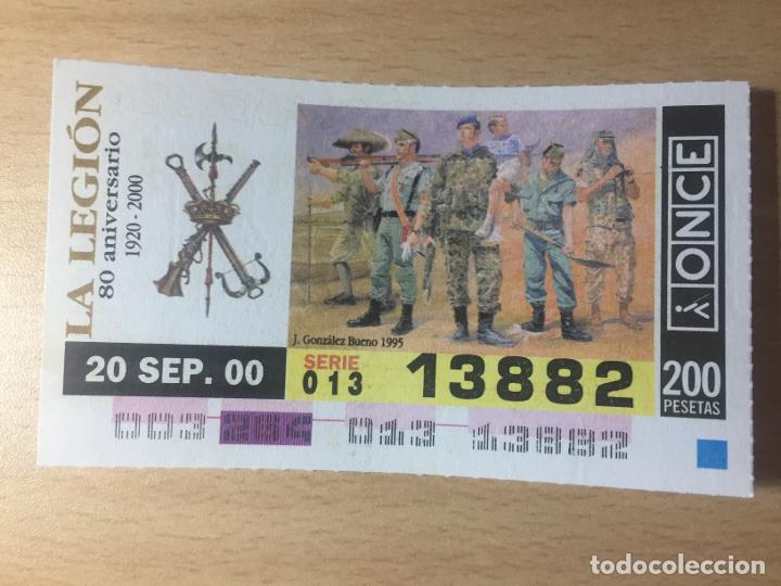Cupones ONCE: ONCE - 20-09-2000 - 13882 - LA LEGION, 80 ANIVERSARIO