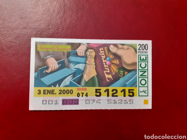 Cupones ONCE: Capicua once 51215 de 3 enero 2000 Navidad - Foto 1