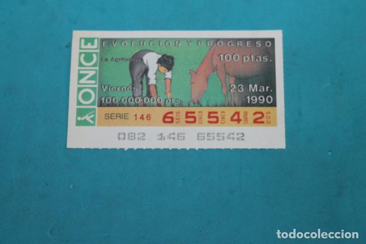 Cupones ONCE: CUPON ONCE 1990, EVULUCION y PROGRESO - Foto 1