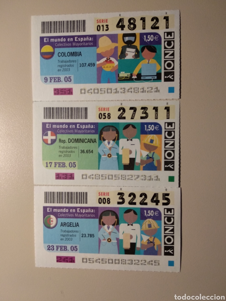 ONCE Coupons: CUPONES ONCE EL MUNDO EN ESPA&Ntilde;A 2005