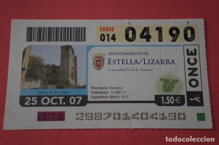 ONCE Coupons: CUPON DE LA ONCE CIUDAD DE ESTELLA NAVARRA