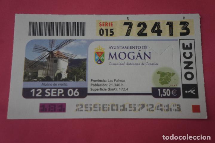 Billets ONCE: CUPON DE LA ONCE CIUDAD DE MOGAN LAS PALMAS ISLAS CANARIAS