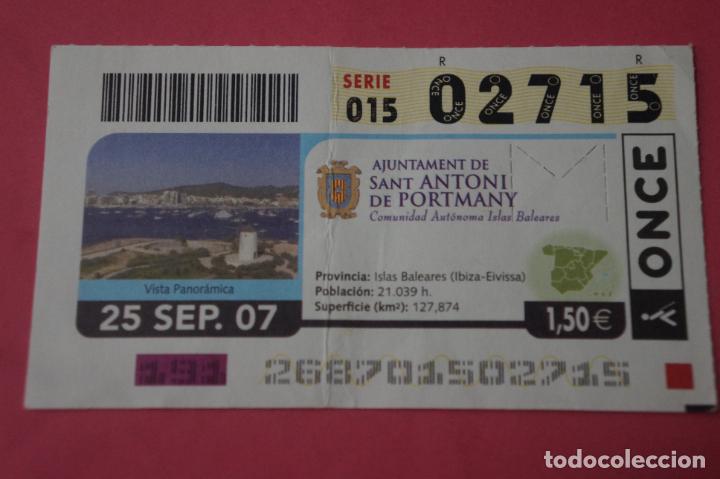 ONCE Coupons: CUPON DE LA ONCE CIUDAD DE SANT ANTONI DE PORTMANY IBIZA ISLAS BALEARES