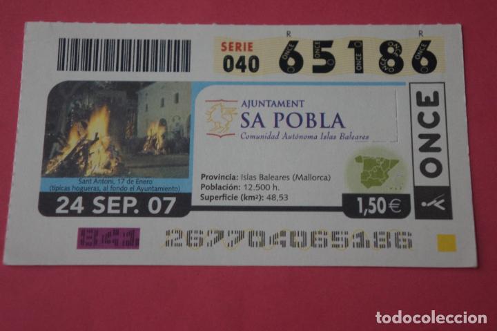 ONCE Coupons: CUPON DE LA ONCE CIUDAD DE SA POBLA MALLORCA ISLAS BALEARES