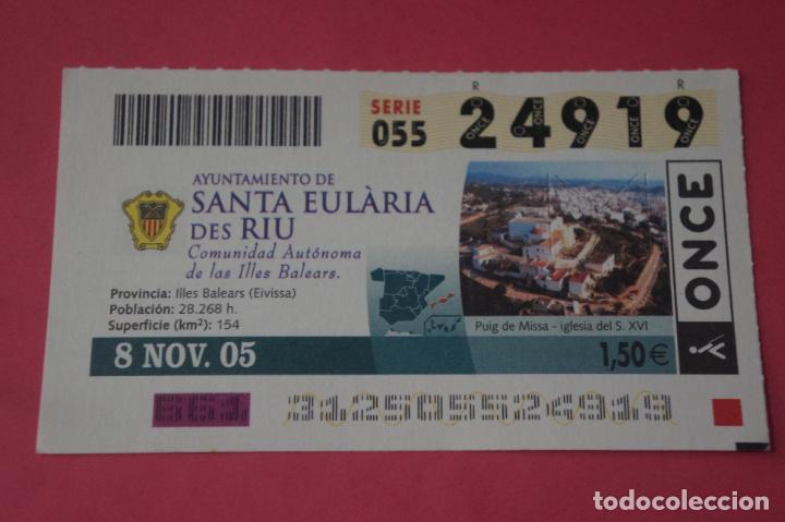 ONCE Coupons: CUPON DE LA ONCE CIUDAD DE SANTA EULARIA DES RIU IBIZA ISLAS BALEARES