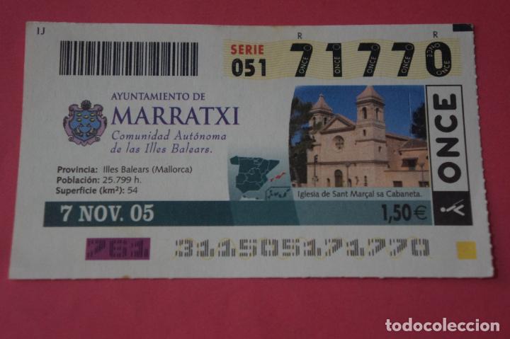 ONCE Coupons: CUPON DE LA ONCE CIUDAD DE MARRATXI MALLORCA ISLAS BALEARES