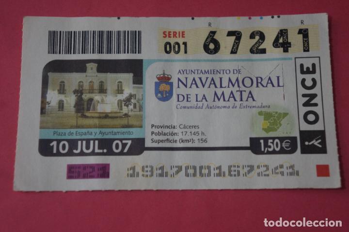 ONCE Coupons: CUPON DE LA ONCE CIUDAD DE NAVALMORAL DE LA MATA CACERES EXTREMADURA