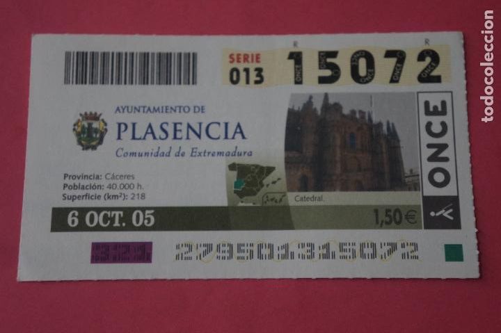 ONCE Coupons: CUPON DE LA ONCE CIUDAD DE PLASENCIA CACERES EXTREMADURA