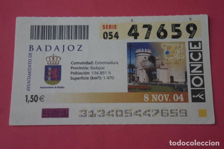 ONCE Coupons: CUPON DE LA ONCE CIUDAD DE BADAJOZ EXTREMADURA