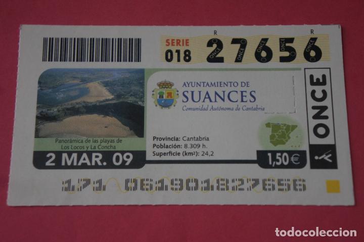 ONCE Coupons: CUPON DE LA ONCE CIUDAD DE SUANCES CANTABRIA