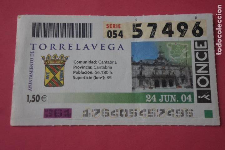 ONCE Coupons: CUPON DE LA ONCE CIUDAD DE TORRELAVEGA CANTABRIA