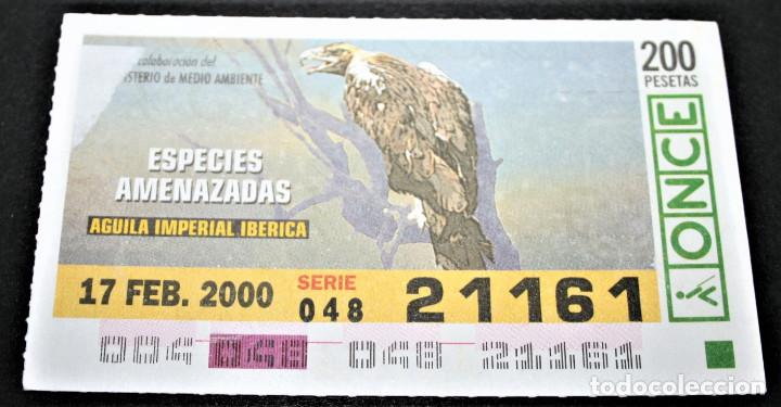 Cupones ONCE: CUP&Oacute;N ONCE - 17-FEBRERO-2000 - ESPECIES AMENAZADAS - &Aacute;GUILA IMPERIAL IB&Eacute;RICA
