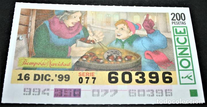 ONCE Coupons: CUP&Oacute;N ONCE - 16-DICIEMBRE-1999 - TIEMPO DE NAVIDAD