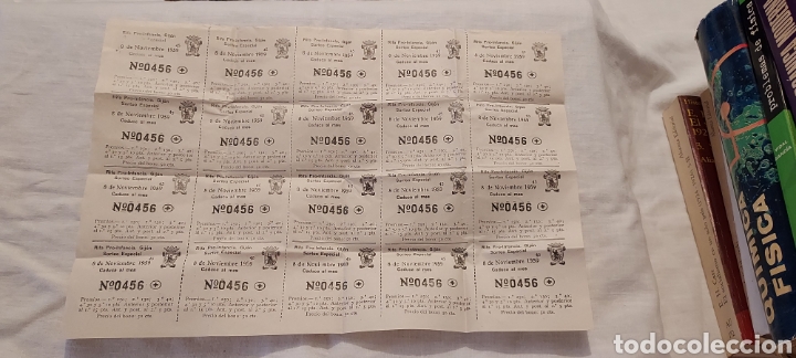 Cupones ONCE: HOJA RIFA PRO-INFANCIA GIJON 1959 - Foto 1