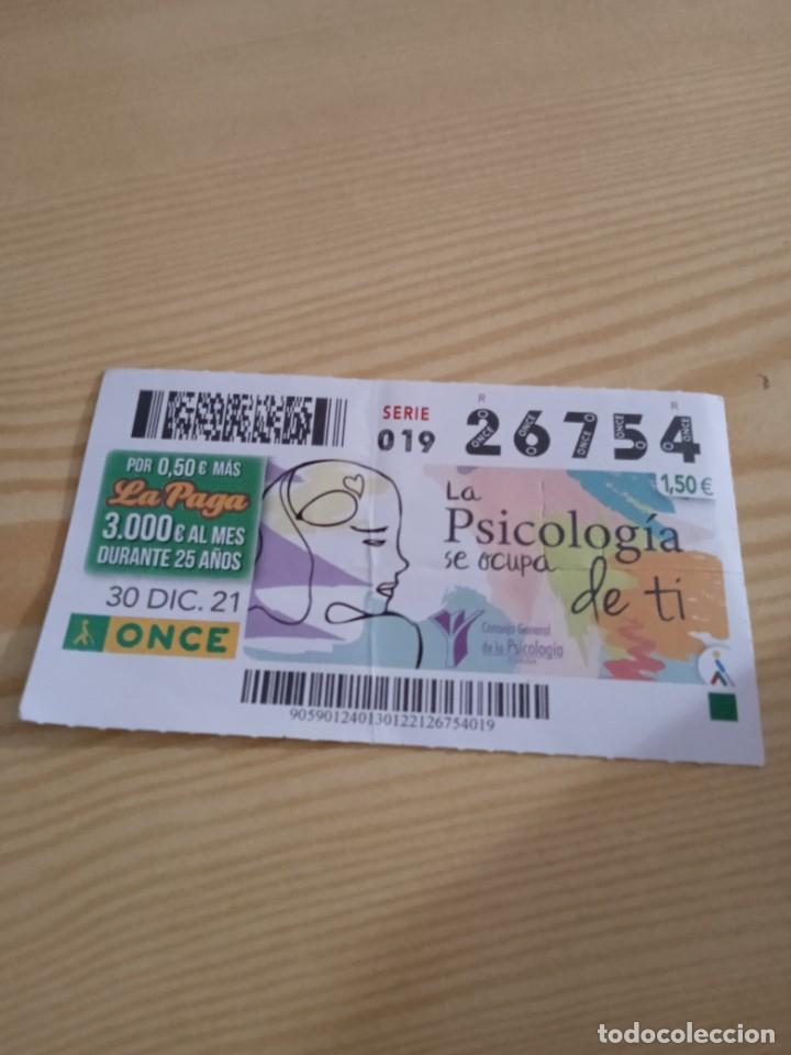 ONCE Coupons: C-BLOCK DECIMO CUPON DE LA ONCE LA PSICOLOGIA SE OCUPA DE TI