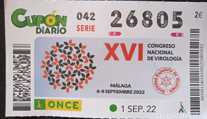Billets ONCE: CUP&Oacute;N ONCE. XVI CONGRESO NACIONAL DE VIROLOG&Iacute;A